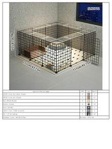 Black High-Density Pet Fence, Indoor Balcony Anti-Escape Wrought Iron Railing Fence, Suitable For British Shorthair Cats - Multicolor - View 13