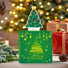 Christmas Money Box For Cash Present Pull Christmas Tree Design Money Christmas Box - Army Green - View 3