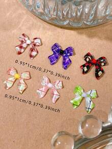 50 قطعة زخرفات DIY جميلة بشكل فراشة مطبوعة، أحجار راين 3D مربعة مناسبة للملابس وديكور المنزل وأغطية الهواتف والأعمال اليدوية والهدايا - متعدد الألوان - مشاهدة 14