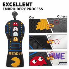 Black Golf Club Headcover - High Quality Golf Accessory | Perfect For Young Golf Enthusiasts - Black - View 8