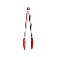 Zing Silicone And Stainless Steel Tongs Kitchen Utensils In Different Colour Options - Red - View 1