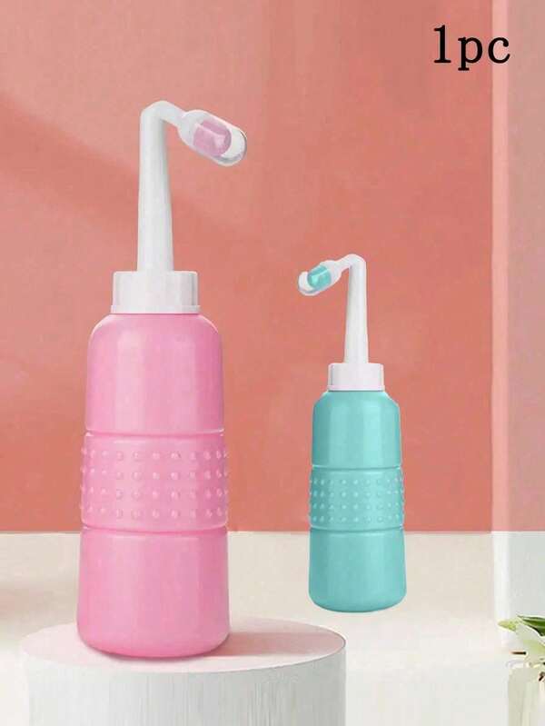 1 pieza Mini rociador de bidé de mano, bidé personal portátil, bidé de viaje, bidé de mano, bidé portátil, dispositivo de limpieza íntima de higiene, tanque de agua de 500ml