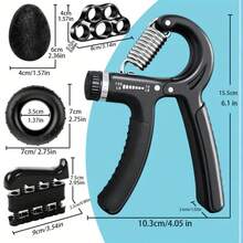 1/2/5 件男士握力训练器，专业手部握力器，用于手指、手臂肌肉康复、健身腕力锻炼健身房配件