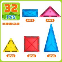 Magnetic Blocks, 40/64/100PCS Building Blocks, Magnets Building Set, STEM Construction Stacking Blocks & Montessori Learning Toy Gift For Kids 3+ Boys And Girls Preschool Kindergarden Toy, Mix Colors - Multicolor - View 17