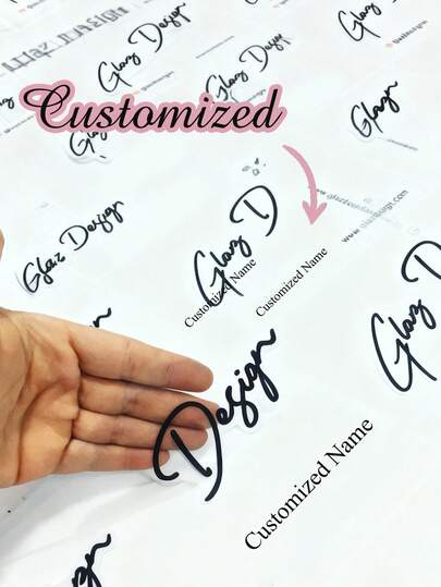 Custom Clear Label, Any Size Colorful Die Cut Clear Stickers, Personalized Waterproof Company Clear Sticker, Clear Packaging Labels