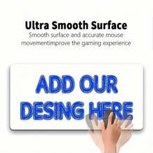 1pc Customized Large Size Mouse Pad - Customized Extended Mouse Pad With Non-Slip Rubber Bottom, Smooth Surface - Ideal For ESports Professionals/Gamers/Desktop/Office