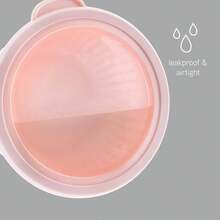 带盖备料碗 - 宽而深的嵌套式塑料小搅拌碗套装，带盖，8 件套