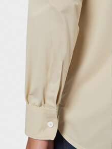 Men's Outdoor Shirt, Utility Shirt Long Sleeve With Large Pockets, Casual Khaki Minimalist Fashion Men's Shirt