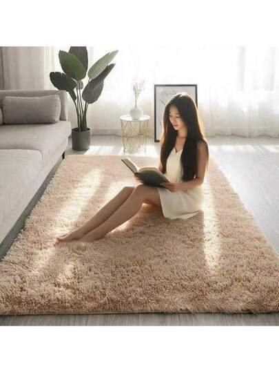 Nordic Style Printed Plush Carpet With Anti-Slip Bottom, Water Absorbent For Bathroom, Soft And Comfortable With Thick Sponge, Suitable For Living Room, Bedroom, Balcony, Study Room, Bathroom view 3
