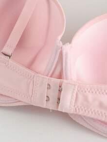 3 pezzi Reggiseni di supporto con ferretto, di colore tinta unita semplice, stile fisso comodo per le donne - Multicolore - Visualizzare 7