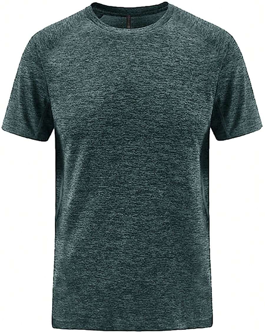 Men Plus Size T-Shirts - Green - View 1
