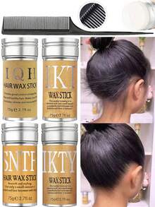 ikt This Wax Stick Can Be Used To Create Smooth Hairstyles, Control The Hairline, And Smooth Frizzy Hair. Used In Combination With A Styling Comb, It Provides Long-Lasting Hold And Leaves Both Wigs And Natural Hair With A Smooth, Glossy Finish.