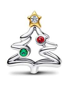 1 pezzo Braccialetto/collana creativo, versatile e delicato, con decorazioni natalizie limitate ed eleganti come cabina natalizia, corona natalizia, albero di Natale, perline natalizie, angelo di Natale, campana natalizia, ideale come regalo