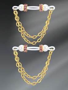 CIZME Fake Nipple Rings No Piercing Body Jewelry CZ Dangling Faux Nipple Rings Jewelry For Women Daily Wear Adjustable Clip On Nipple