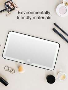Rechargeable Car Sun Visor Vanity Mirror With Light, 3 Dimmable Modes & Touch Control, Universal Makeup Mirror For Car Truck SUV. - A款 - 查看 4