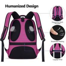 UKEIN 1PC Bagsure Travel Laptop Backpack, Business Water Resistant Laptop Backpack With USB Charging Port, College Bag For Men & Women - Màu đỏ - Xem 7