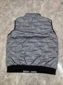 男士户外加厚保暖背心，带拉链口袋，休闲外套，情侣款，抓绒，冬季