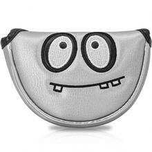 1 Piece Black Eye Pattern Golf Club Head Cover, Golf Club Cover, Putter Cover Golf Equipment Material Waterproof And Wear-Resistant, Red And Gray Optional, To Provide The Best For Your Ball - Multicolor - View 3