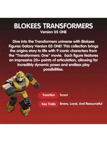 BLOKEES Transformers Galaxy Series 05 Second Wave Model Kit, Collectible Posable Action Figure Assembly Set | Adult Toy Gift - 1 Box (random Style) - View 6
