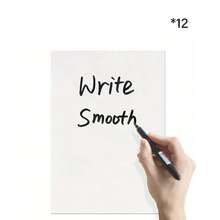 6pcs/12pcs Dry Erase Whiteboard Stickers, Embossed Removable Adhesive+PET Erasing Film White Board,Bulletin Borad Students School Class Home Office, Back To School Supplies, School Stuff, First Day Of School