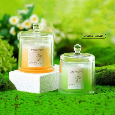 Goldene Glocke Aroma Kerze im Glas, Raumduft Diffuser Dekoration, Sojawachs duftende Kerze, Geschenk