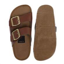 Unisex  Sandal Adjustable Anti-Stress Soft Comfortable Casual Everyday - 鏽棕色 - 查看 4