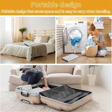 Lightweight Foldable Steam Ironing Board, Suitable For Business Travel And Tourism (Three-Fold Or Four-Fold), Steam Ironing Rack, Steam Ironing Pad, Hanging Ironing Board, Steam Iron, Steam Iron, Hanging Steam Ironing Pad, Handheld Ironing Board - Grey - View 8