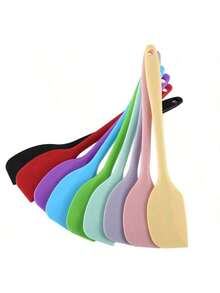 1pc High Quality Silicone Spatula, Heat Resistant Silicone Scraper, Cake Frosting Spatula, Baking Scraper Knife, Cake Cream Scraper, Small Baking Tool, Kitchen Gadget, Kitchen Accessory - Multicolor - View 1