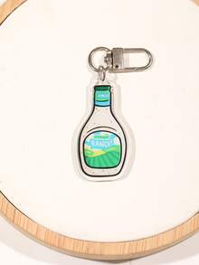 Cinnamon Roll Acrylic Keychain Accessories Bag Charm Cute Backpack Pendant Keyring Gifts For Friends