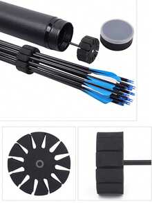 1 st pilkoger för utomhusjakt och bågskytte, pilavdelare i EVA-material, båg- och piltillbehör, pilförvaring och skydd, rymmer flera pilar, kan installeras i pilrör, lämplig för utomhusjakt och skytteövning