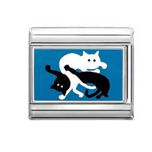 1件DIY照片模块化手链，饰有心形、眼睛、蝴蝶和花朵元素，适合作为派对礼物送给朋友/情侣，适用于圣诞节、新年、万圣节、情人节等场合，设计精美，不锈钢材质，本地制造，适合所有季节，可用于学校、派对、毕业典礼等场合。