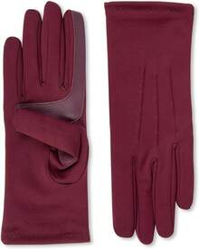 Isotoner Women's Spandex Cold Weather Stretch Gloves With Warm Fleece Lining - Mận - Xem 7