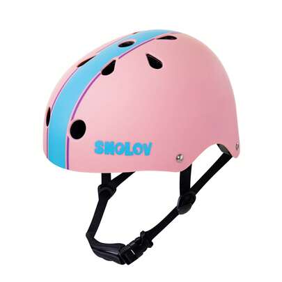 SHOLOV 男女通用时尚运动骑行头盔（49-57厘米），多功能，可调节旋钮，优质通风，轻便，减震，抗冲击，采用加厚高密度EPS材料和ABS外壳，非普通PE材料，多种颜色可选，适合青少年和成人，适用于滑板、骑行、滑板车、轮滑、直排轮滑等户外运动。