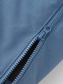 Balabala 男孩和女孩羽绒夹克 可爱连帽 冬季 2024 外套 - 灰藍 - 查看 8