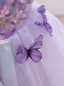 Young Girls Partywear - Purple - View 6
