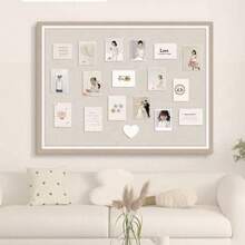 1块31.5英寸x19.69英寸大尺寸毛毡留言板，多功能照片展示板，办公及家庭公告板，免打孔展示板背景，适用于家庭、书房、办公室、圣诞节、新年装饰、照片展示、留言板、返校用品、节日派对装饰、圣诞节和新年装饰、新年礼物、送给朋友、同学、长辈、老师的创意礼物、软木板、钉板、愿景板 - 多色/A - 查看 7