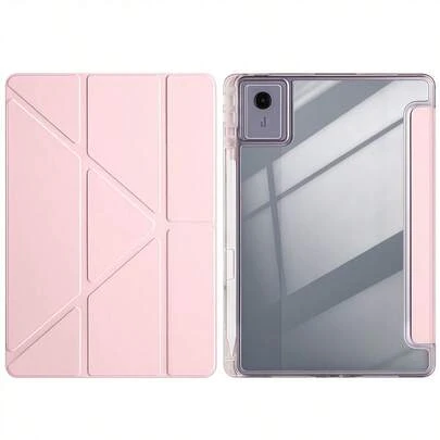 Compatible With Lenovo Xiaoxin Pad Pro 11 2025 Case, Ultra-Thin Anti-Bending And Anti-Pressure Tablet Computer, Suitable For Xiaoxin 11 2025, 11-Inch Transparent Acrylic Back Shell, Y-Shaped Multi-Fold Multi-Angle,Built- Pen Slot For Storage