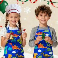 儿童角色扮演厨房烘焙工具套装，恐龙围裙 4 件/11 件套装，复活节的绝佳礼物，女孩玩具，厨房玩具，生日礼物，厨房