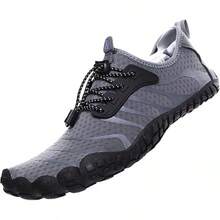 Escarpines para Hombre Zapatos de Agua Zapatos de Deportes Acuáticos Exterior Zapatos de Playa Zapatillas Minimalistas Verano Secado Rápido Antideslizante Interior - Gris-W-1 - Ver 13