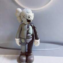 1PC KAWS人体解剖玩具模型动漫模型卡哇伊暴力熊家居摆件桌面装饰玩具适合客厅装饰礼物精美礼品送朋友动漫卡通可动人偶收藏雕像模型