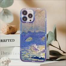 Claude Monet Impressionist Art Phone Case Cover Compatible With  14 13 12 11 Pro Max Mini X Xs XR 6 7 8 Plus SE 2020 Transparent Case, Cover Compatible With  17 Case,  17 Pro Case,  17 Pro Max Case - Z1 - Visualizzare 9