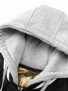 معطف رجالي مبطن بصوف الضأن مع كابوت، مقاوم للرياح ودافئ، مناسب للأنشطة الخارجية في فصل الشتاء.