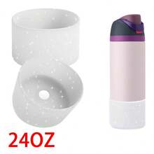 1个硅胶杯套 - 防滑保护水瓶套，适用于14/16盎司、24盎司、32盎司、40盎司水瓶，是节日派对、礼品和家居装饰的理想之选 - 杯子配件 - 彩色 - 查看 19