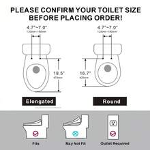 Bidet Toilet Seat, Electric Toilet Seat Bidet, Unlimited Warm Water, Vortex Wash, Electronic Heated, Warm Air Dryer, Rear And Feminine Wash, LED Light, Toilet Seat Bidet - US B Type Plug(110-127V) - View 8