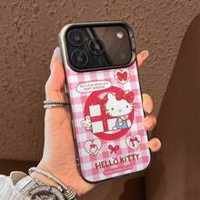 Miniso Hello Kitty Phone Case With Pink Plaid, Gift Box, Hearts And Bows Pattern  For IPhone 17 Pro Max/17 Pro/17 AIR/17 16, 15, 14, 13, 12, 11 Pro Max, X, XR, XS Max, 8, 7 Plus,Ideal For Holiday Gifting,The Girlfriend,Stocking Stuffers,For Iphone 17 Pro Max Case,Iphone 17 Pro Max Case,Iphone 17 Case. - 粉色 - 查看 5