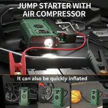 Car Jump Starter - Army Green - View 7
