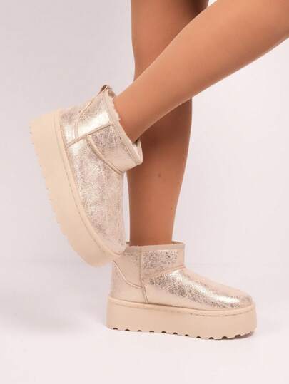 Ghete confortabile cu platformă și model animal, pentru purtare zilnică