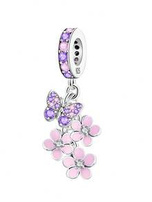 1件装 时尚925纯银蝴蝶系列串珠，适合女士手链、手镯DIY首饰制作及日常穿搭配饰，适合女孩佩戴 - 串珠 - 查看 20