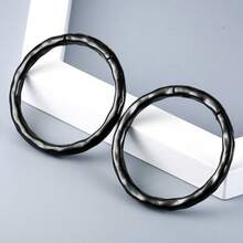 1只5毫米4克不锈钢圆形耳环，时尚纹理耳塞耳廓扩张器身体穿刺饰品 - 1528 - 查看 16