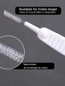 超迷你小孔清洁刷，防堵塞，超薄多功能除尘工具，淋浴清洁刷，浴室超细尼龙刷，喷嘴防堵塞清洁工具，浴室配件，适用于充电口、扬声器、手机和淋浴喷头的清洁套装 - 电子产品和家居用品的绒毛/碎屑清除刷套装，新年清洁必备品